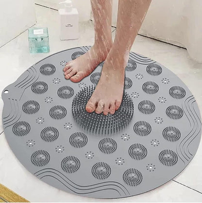 Anti-Slip Bathroom Mat With Foot Scrubber (BUY 1 GET 1 FREE)🔥